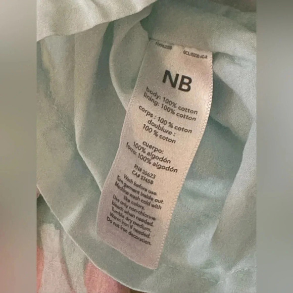 Just One You Carter's Special Blue Pink Yellow Flower Dress NB - Picture 2 of 5